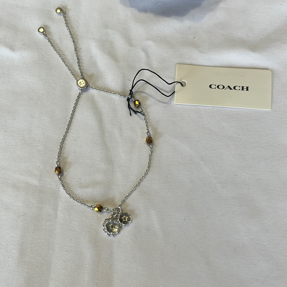 Coach Organic Tearose Slider Bracelet NWT